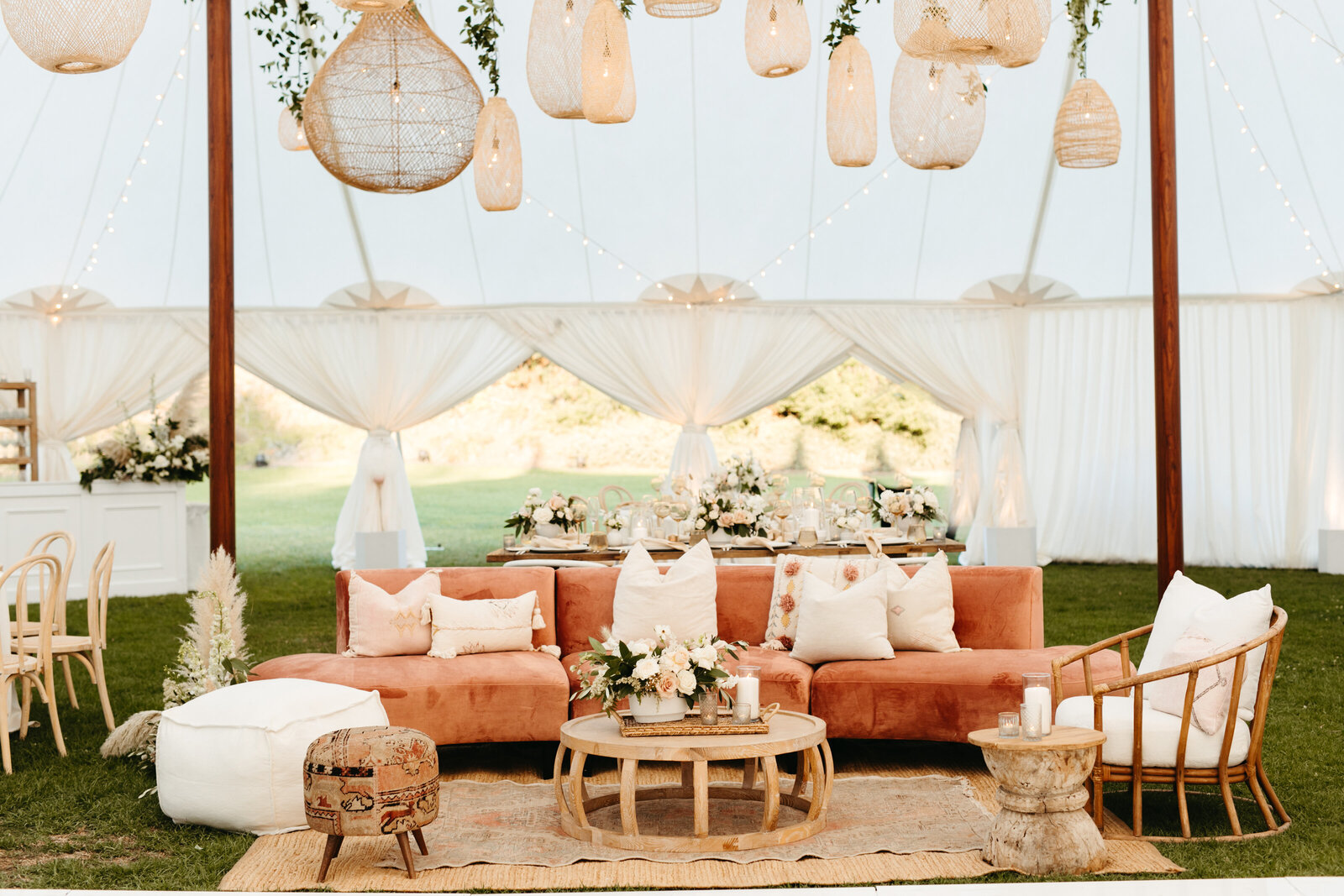 Reception tablescape and celebration design